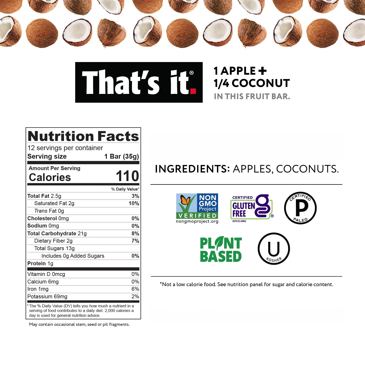 Apple + Coconut Fruit Bars - Image 3