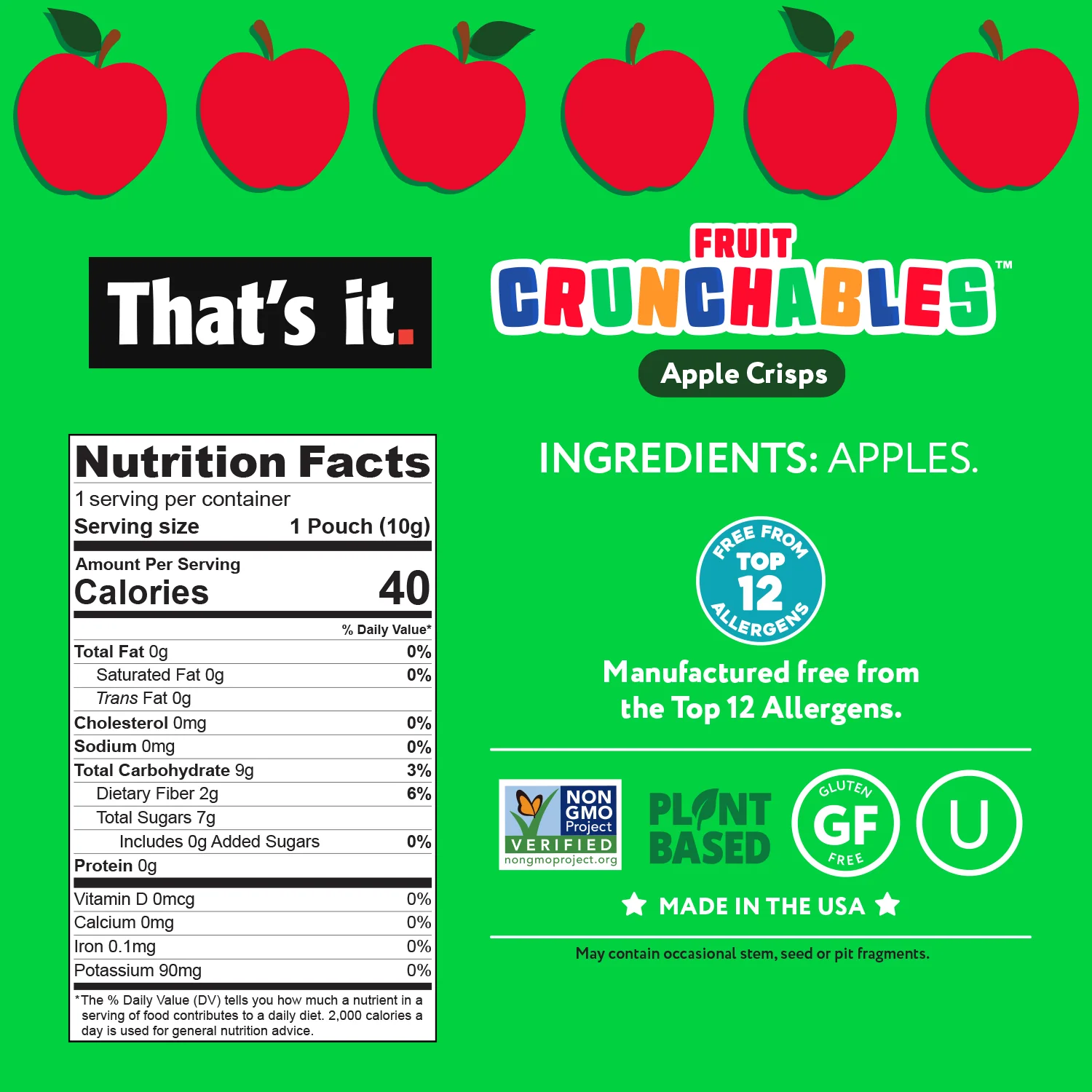 Apple Fruit Crunchables & Minis Variety Bundle Box - Image 8