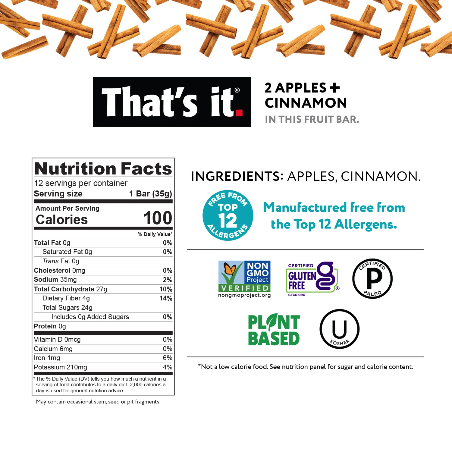 Apple + Cinnamon Fruit Bars - Image 3