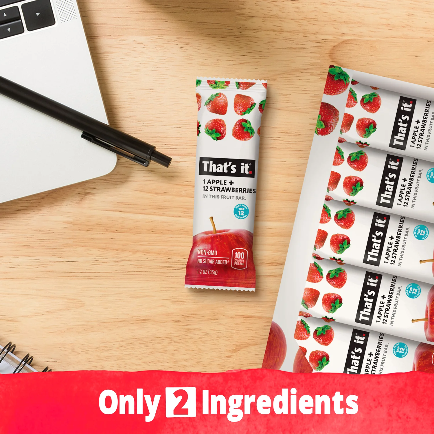 Fruit Bar Variety Pack - Blueberry, Mango & Strawberry (12 Bars) - Image 3