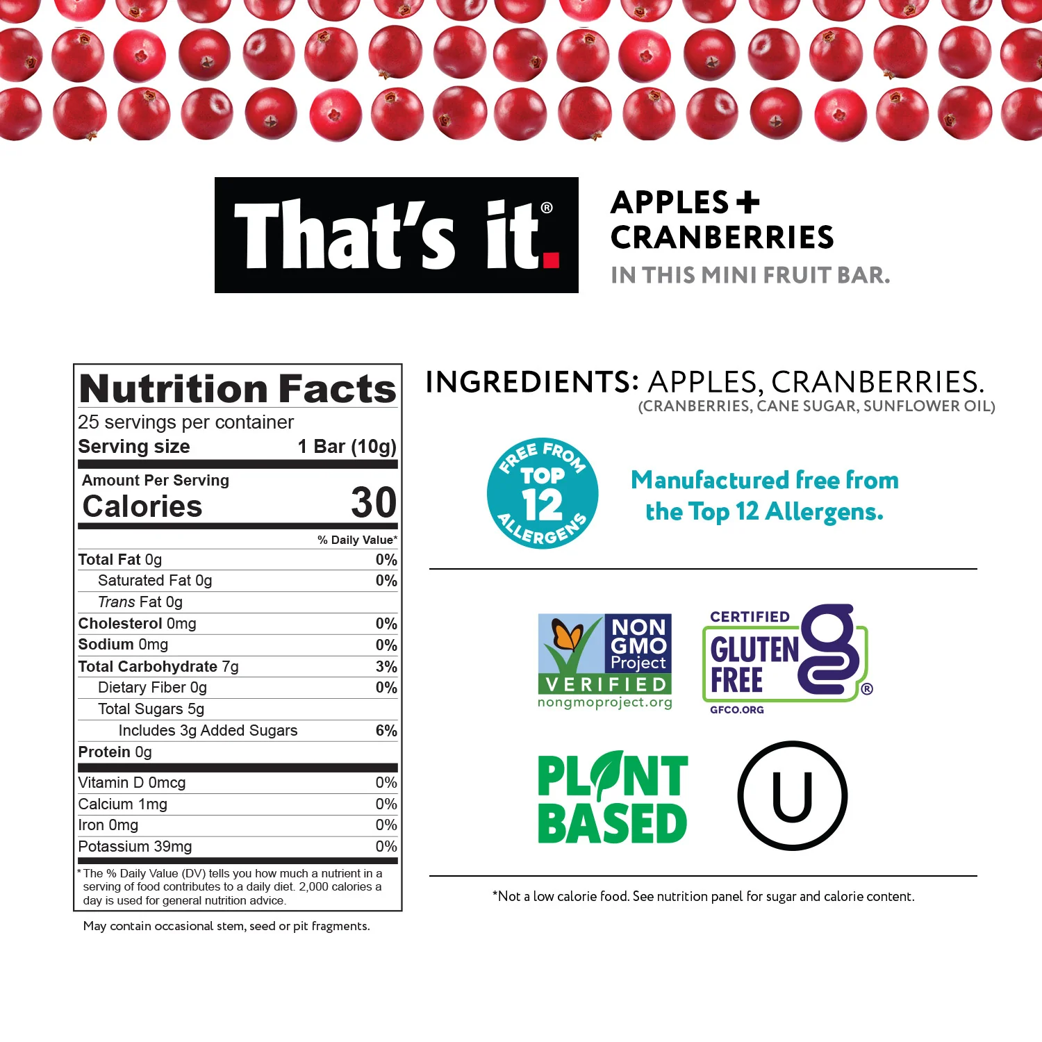 Fun Size Variety Pack - Banana & Cranberry (50 Bars) - Image 4